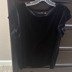 Halogen Black Velvet Blouse
